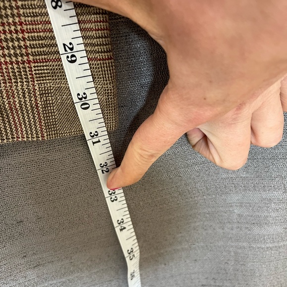 Vintage Talbots High Rise Straight Leg Plaid Cotton Trouser Pants in size 8 - Picture 6 of 8